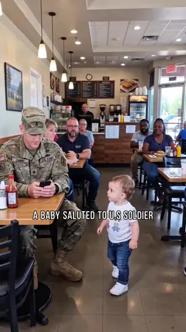 The most beautiful salute 🫡 #baby #salute #cutebaby #soldier #military 