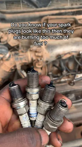 Same as black smoke from the exhaust……it also indicates that the air-fuel mixture ratio is not okay.  Possible causes :  MAF sensor  Clogged air filter  Bad injectors  Bad oxygen sensor  Faulty ECU and so on. Stay updated.  #fyp #viral #engine #autodoc 