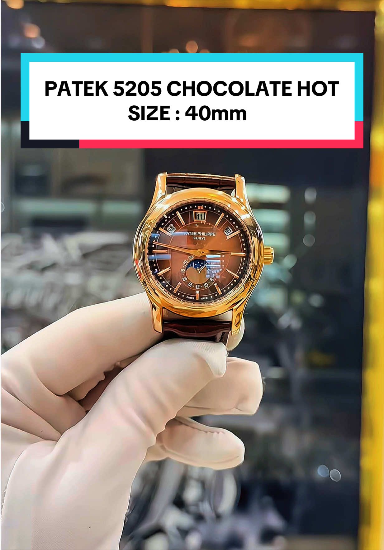 Patek 5205 Chocolate Siêu HOT Đã Về Thêm Rồi Ạ 🔥 Size : 40mm #37watchluxury #xuhuong #thinhhanh #viral #hotrend 