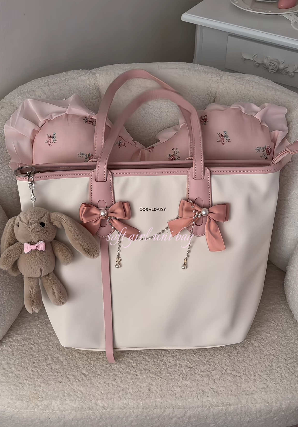 uni bag reco💫 #fyp #unibag #totebag #schoolbag #pinkaesthetic 