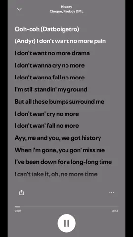 History -Cheque & Fireboy dml#History #cheque #fireboydml #lyrics #fypppppppppppppp @Fireboy DML 