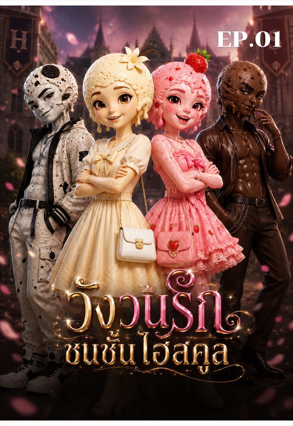 EP.01 | วังวนรัก ชนชั้นไฮสคูล #วังวนรักชนชั้นไฮสคูล #ละครสั้น #ละครไอศครีม #ai #viral 