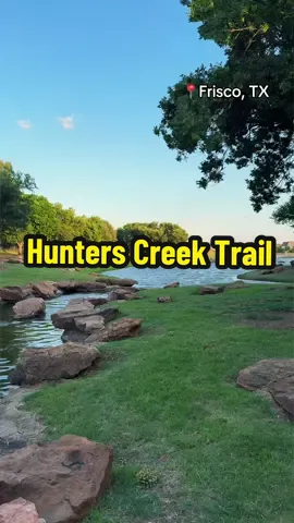 Perfect walk in Hunters Creek Trail 🌿✨ Peaceful trails, creek views, and golden hour vibes the whole way through. Perfect spot to clear your mind, get steps in, or just enjoy nature close to the city. #friscotx #texas #dfw #Hiking #fyp 
