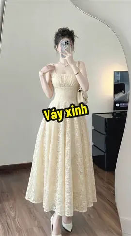 Em váy xinh điên mấy bà ơi vibe tiểu thư sang dịu thì mấy bà thử tham khảo ẻm nha #vayxinh #moingaymotoutfit #thoitrangnu #doxinh #xuhuong 