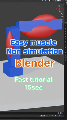 Fast #tutorial #blender #animation #muscle #3d 