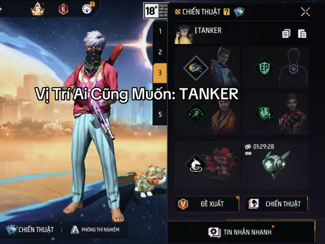 Trong game bắn súng/team chiến thuật như Garena Free Fire thì Tanker là người đứng tuyến đầu, chịu sát thương và tạo khoảng trống cho team chơi. Không phải cứ lao lên vô não đâu, tanker giỏi thường là người mở combat và giữ nhịp trận đấu. Vai trò chính của Tanker 1. Mở giao tranh Tanker thường là người: Đi đầu check bụi/check nhà Ép góc đối thủ Dùng keo hoặc kỹ năng mở đường Tạo áp lực để team phía sau bắn theo Ví dụ: Team địch núp trong nhà → tanker lên trước đặt keo, nhử đạn, ép team địch lộ vị trí. 2. Chịu sát thương cho team Tanker thường: Máu trâu Di chuyển khó chịu Có kỹ năng chống chịu Nhiệm vụ là: Hút đạn để đồng đội an toàn hơn Giữ vị trí quan trọng Câu thời gian cho healer/support cứu người Nói kiểu dễ hiểu: Tanker nhiều khi phải “đứng ăn đạn” để team phía sau có góc bắn đẹp. 3. Bảo kê đồng đội Khi team: bị dí, bị knock, hoặc cần chạy bo, tanker sẽ: dựng keo, che góc, cản đối thủ push. Một tanker tốt thường cứu team rất nhiều dù kill không cao. Điểm khác giữa Tanker và Bommer/Rusher Vai trò Nhiệm vụ Tanker Chịu damage, mở góc, bảo kê Rusher/Bommer Lao vào kết liễu, lấy mạng nhanh Support Hồi máu, tiếp tế, cover Sniper Giữ góc xa, pick người Nhiều tuyển thủ chơi kiểu “tanker công”: vừa chịu damage, vừa mở combat, vừa tạo khoảng trống cho entry fragger. Một tanker giỏi cần gì? Kỹ năng Đọc combat nhanh Timing chuẩn Đặt keo đẹp Biết lúc nào nên lao/lùi Tâm lý Không sợ giao tranh Bình tĩnh khi bị focus Chấp nhận hi sinh để team thắng Dấu hiệu tanker “gánh team” Không nhất thiết top kill. Có khi: damage nhiều, ăn đạn nhiều, mở combat chuẩn, cứu team đúng lúc => cả team mới thắng được. Nhiều đội esports mạnh luôn có 1 tanker cực lì để giữ form đội hình. #ffwc #xuhuong 