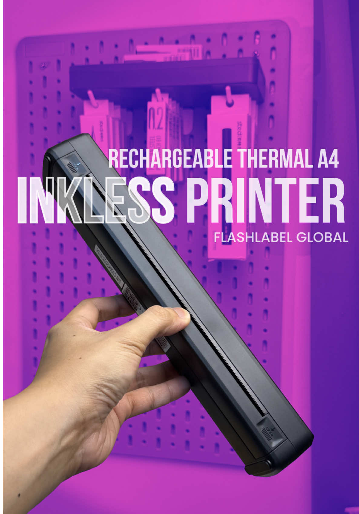Makakapag print na ng documents kahit walang ink!📄📄Portable A4 Inkless Printer!📄🫶🏻💯🤯 @FlashLabel Global  #portableprinter #thermalprinter #printerph #printer #inklessprinter