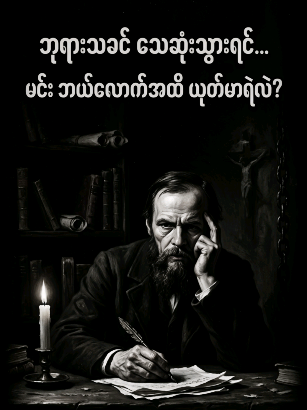 လူတစ်ယောက်ရဲ့ အဆိုးဆုံးရန်သူဟာ သူ့အတွင်းက ထိန်းချုပ်မရတဲ့ အလိုရမ္မက်ပဲ။  ကိုယ်ကျင့်တရားဆိုတဲ့ ဘောင်မရှိတော့တဲ့အခါ လူဟာ မိစ္ဆာထက် ပိုယုတ်မာလာတတ်တယ်။  မင်းရဲ့ အတွင်းစိတ်က သားရဲကို မင်းကိုယ်တိုင် မထိန်းချုပ်နိုင်ရင် မင်းဟာ အောင်မြင်သူမဟုတ်ဘဲ ဖျက်ဆီးသူပဲ ဖြစ်လာလိမ့်မယ်။  အာဏာရှိချင်ရင် အရင်ဆုံး ကိုယ့်အတွင်းစိတ်ကို အောင်နိုင်အောင်လုပ်ပါ။ ဒီလို ခါးသီးတဲ့ အမှန်တရားတွေကို ရင်ဆိုင်ရဲရင် Like လုပ်ခဲ့ပါ။ မင်းရဲ့ စိတ်ဓာတ်ကို သံမဏိလို ခိုင်မာလာစေဖို့ Follow လုပ်ထားလိုက်ပါ။ #Philosophy  #Dostoevsky  #DarkReality  #SelfControl  #Mindset 