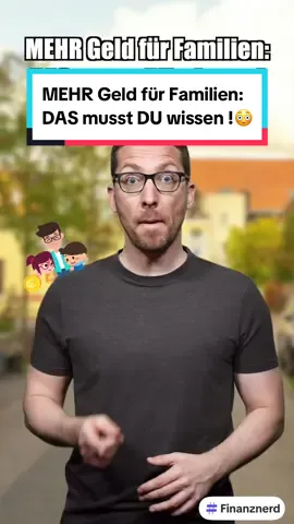 MEHR Geld für Familien: DAS musst DU wissen !😳 | Anzeige | Und am besten direkt für dich nutzen! Simon: Max, du bist doch Papa… Max: Ja, wieso? Simon: Dann pass jetzt 5 mal auf…  Simon: 1. Schulbedarf: Über das sogenannte Bildungs- und Teilhabepaket gibt’s für Schulmaterial 195 Euro pro Kind im Jahr. Max: Was, das wusste ich nicht. Simon: 2. Freizeit: Außerdem sind 15 Euro im Monat extra drin, zum Beispiel für Sportverein, Musikschule oder andere Aktivitäten. Max: Direkt notiert. Simon: 3. Kinderzuschlag: Zusätzlich zum Kindergeld sind bis zu 297 Euro pro Kind und Monat möglich. Max: Das ist ja richtig viel Geld. Simon: 4. Familienurlaub: In 12 von 16 Bundesländern gibt’s Zuschüsse für Familienurlaub. Suche dazu nach Familienerholung im Netz Max: Mach ich sofort. Simon: Dann 5. Rente: Für Kindererziehungszeiten kannst du dir einfach 3 Rentenpunkte gutschreiben lassen und so für später über 120 Euro mehr Rente PRO Kind sichern. Nutze dafür den Antrag V0800… Max: Schon dabei… Simon: Klar, oft gibt’s Voraussetzungen. Aber wer’s nicht prüft, verschenkt Geld. Und mehr Geld kann jede Familie gebrauchen. Max: Auf jeden Fall…  Simon: Deshalb nutze auch remindMe …waren bei mir 700 € , denn die suchen dir den für dich besten Strom- und Gastarif aus über 12.000 raus und erledigen aber anders als Vergleichsportale jedes Jahr den Wechsel für dich – du sparst also immer wieder und musst nichts tun und das alles kostenlos! Checke hier jetzt in 1 Minute deine Ersparnis und teile das Video, denn es gibt jetzt…#familien #familienleben #kindergeld #lebenmitkind #finanznerd 