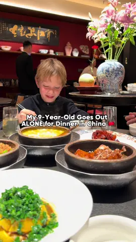My 9-Year-Old Goes Out ALONE for Dinner in China 🇨🇳