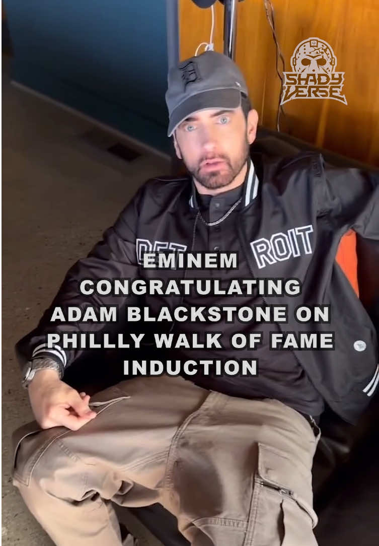 Philly bassist and music director Adam Blackstone is being inducted into the Philadelphia Music Alliance Walk of Fame on May 13. A few of his colleagues sent him a message congratulating him, including Eminem. #eminem #shadyverse #adamblackstone #rap #hiphop