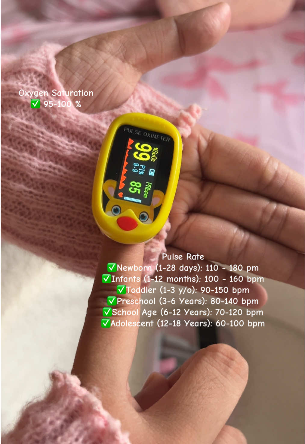 Part 4 | Kids & Infant Pulse Oximeter 👶🏻🍼 #pediatricpulseoximeter #pulseoximeter #kidspulseoximeter #nursingstudent #clinicalduty 