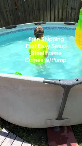 Fast free shipping, Bestway steel frame pool with pump. Fun for the entire family #FamilyFun #summerfun #abovegroundpool #SuperBrandDay #freeshipping 