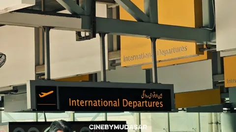 PARDES ✈️ kis kis ka pyary pardes ha 🫠🥹#cinebymudasar #cinematicvideography #airport #islamabad 