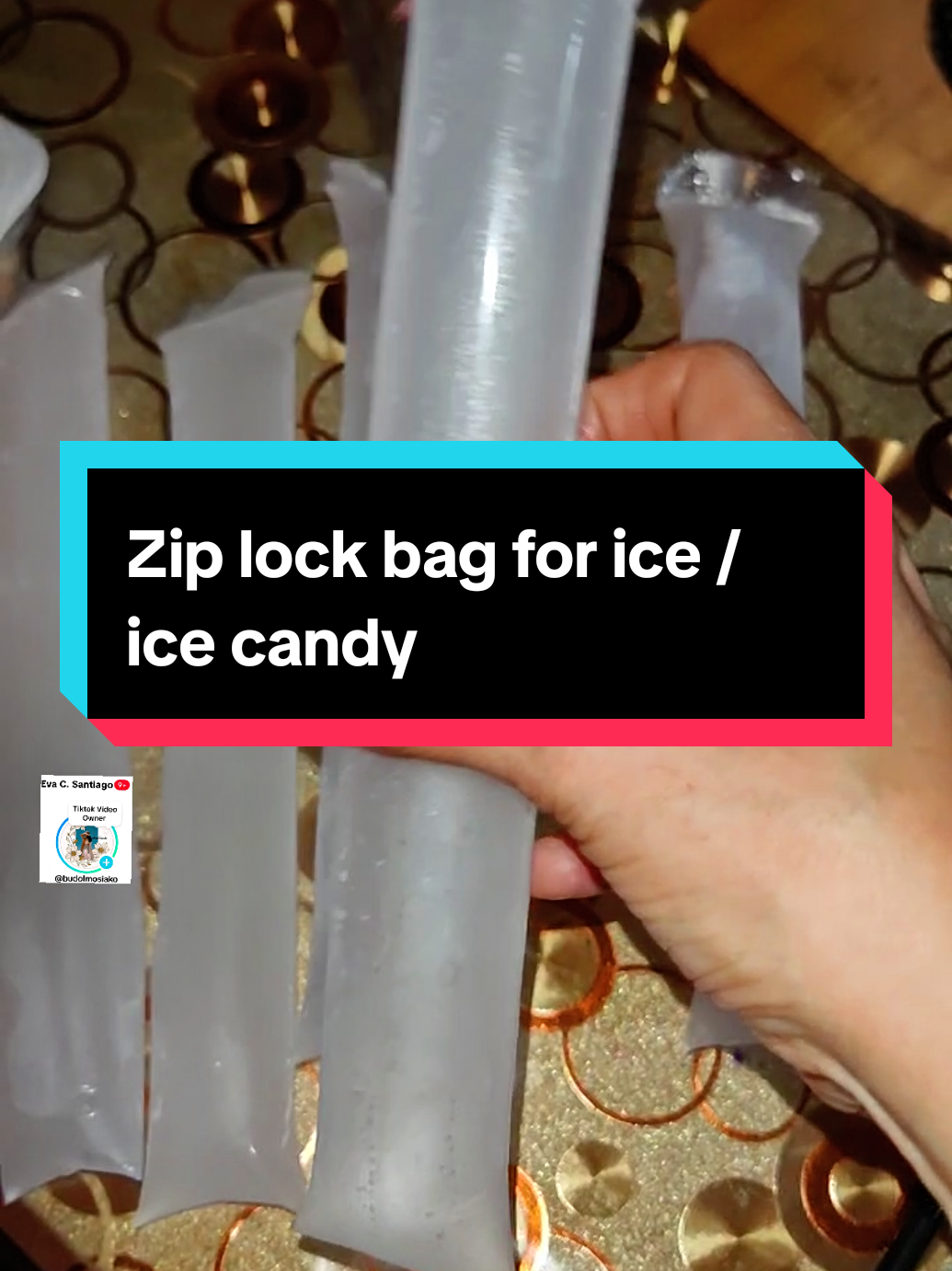 Zip lock n cya kya hindi kna Mahihirapan mg buhol pa! #icebag  #ziplockbag  #yelo 
