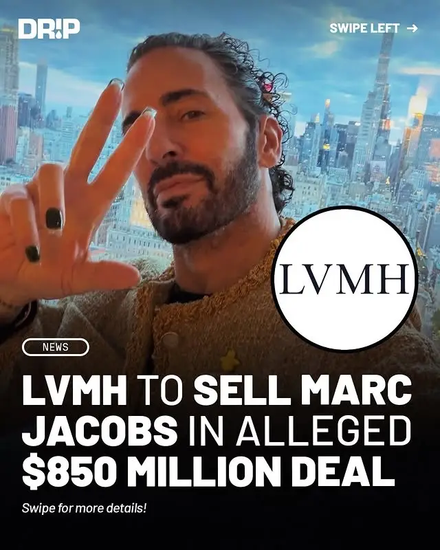 LVMH is officially selling Marc Jacobs to WHP Global, the parent company of Vera Wang and rag & bone. #marcjacobs #fashiontok #fashionnews #lvmh #hypebeast 