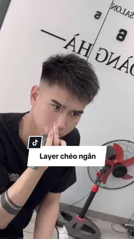 Layer chéo ngắn ae tham khảo⚡️⚡️⚡️#hairsalonhoangha #tocboypho #xh #tocdeplongbien 