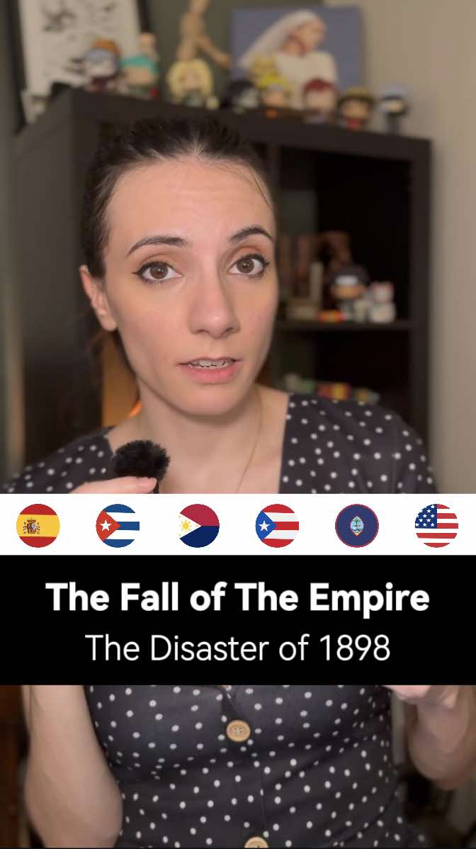 The end of one empire, the rise of another: the Disaster of 1898 🇪🇸🇺🇸  #spain #History #funfacts #LearnOnTikTok #usa 