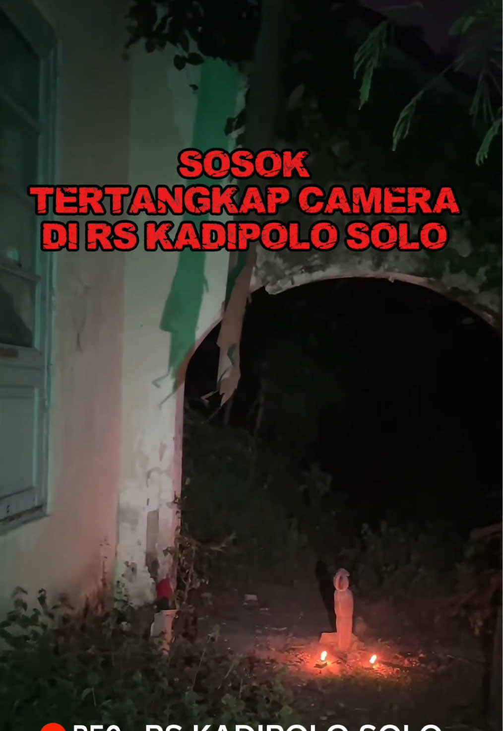 Sosok tertangkap camera di bekas rumah sakit kadipolo solo #horror #angker #serem 