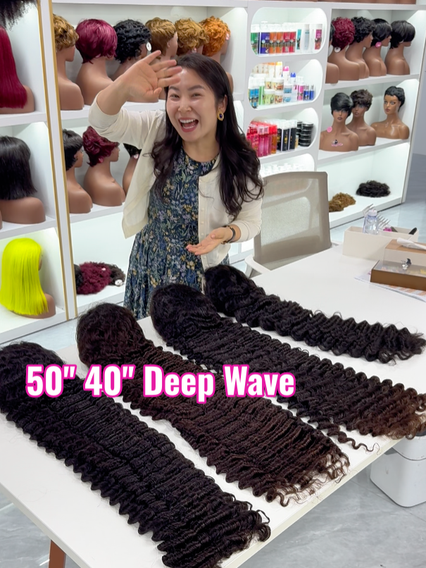 13x4 HD Lace Raw Hair SDD 500%Density Deep Wave 40