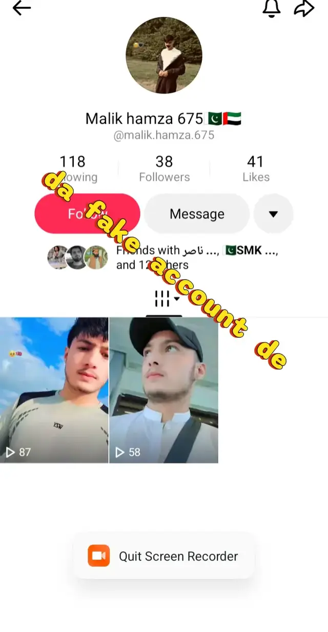 @Malik hamza 675🇵🇰🇦🇪      ❌.   ❌.  ❌.   khe account fake de 