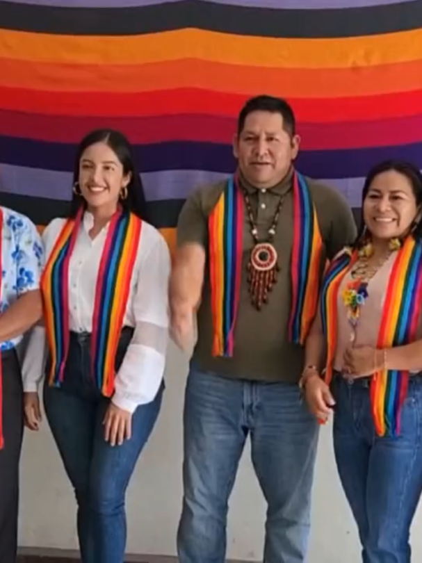 [POLÍTICA] EXPRESIONES: #MoronaSantiago, las cinco precandidatas a la Prefectura y que participarían en el proceso de primarias del Movimiento Pachakutik mantuvieron una reunión en la Coordinación Provincial.  Daniel Tsenkush confirmó que el proceso de democracia interna se desarrollará el 28 de junio del 2026. #ecuador #Morona. #moronasantiago #macas #AMAZONIA #poltica