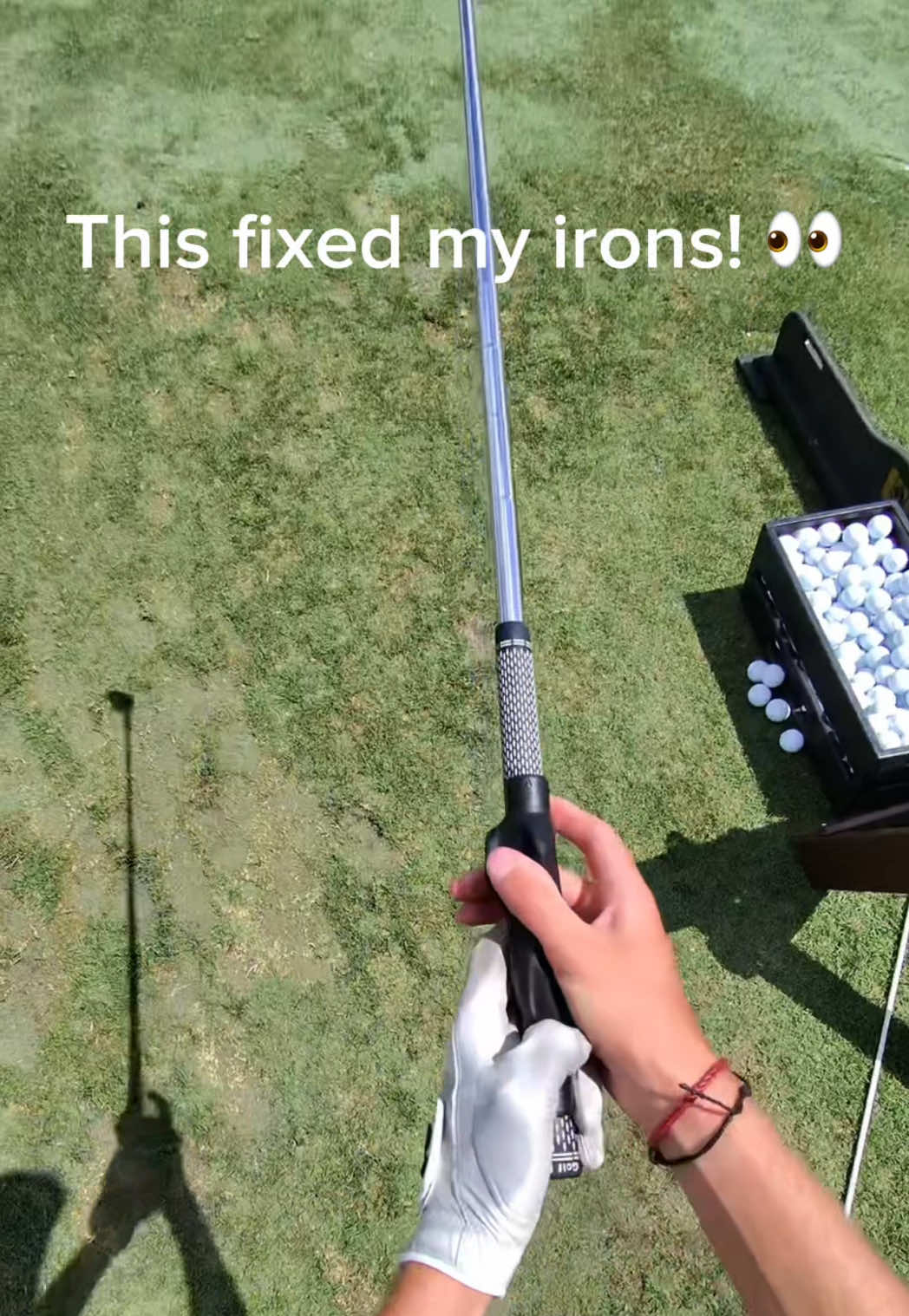 This grip trained really helped my irons! #golfproduct #griptrainer #golfgriptrainer #golffix #golfirons 