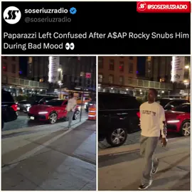 A$AP Rocky caught in a bad mood — snubs and confuses paparazzi 👀  #asaprocky #paparazzi #badmood 