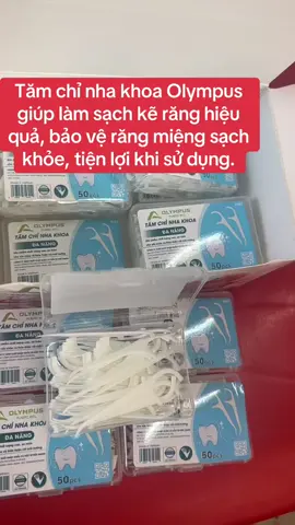 Tăm chỉ nha khoa Olympus giúp làm sạch kẽ răng hiệu quả, bảo vệ răng miệng sạch khỏe, tiện lợi khi sử dụng.#xuhuong #sale 