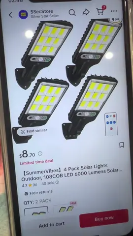 This powerful garden lamp can make the night no longer dark. It’s suitable for various scenarios!!🤩🤩#solarlights #gardenlights #laborday #tiktokshop #tiktokshopjumpstartsale 