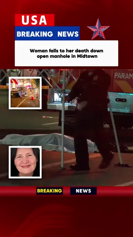 Woman falls to her death down open manhole in Midtown#fpy#news#tiktok#foryou#breankingnews
