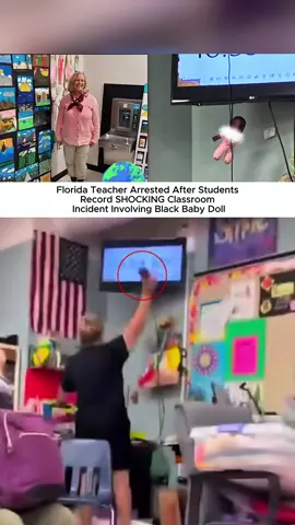 Florida Teacher Arrested After Students Record SHOCKING Classroom Incident Involving Black Baby Doll#boymo #boyfriends #water #USA #florida 
