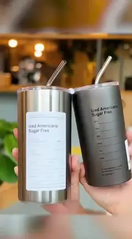 Ly giữ nhiệt inox iced americano #lygiunhiet 