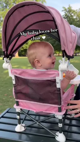 ~Mums this is the cutest portable high chair for the beach! It is easy to travel with and comes with a seat belt, tray for snacks, and a travel bag! Perfect for summer days out☀☀#summervibes☀️ #folding #PortableChair #babychairs #foldingchairs 