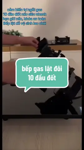 Bếp gas âm lật 10 đầu đốt hàng Việt Nam chất lượng cao, khóa gas tự động, hẹn giờ tắt bếp#bếpgas#giadung24h #thinhhanh #xuhuong #đồgiadung  