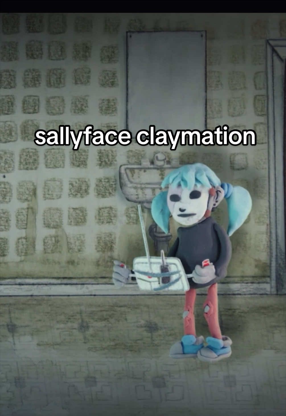sallyface claymation!!! steve gabry posted this on his youtube a while back and i fear it doesn’t get enough attention!!! • #sallyface #horror #game #indie #claymation 