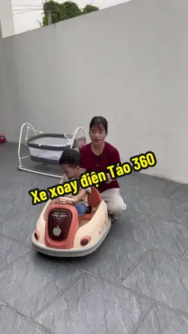 Xe  Xoay Táo đụng  360 độ cho trẻ từ 8 tháng tuổi , chạy bằng điện sạc bằng điện, tải lên 60kg , có điều khiển từ xa , đủ màu #xuhuong #xexoay360độ #khobuondochoi #xetreem #oto 