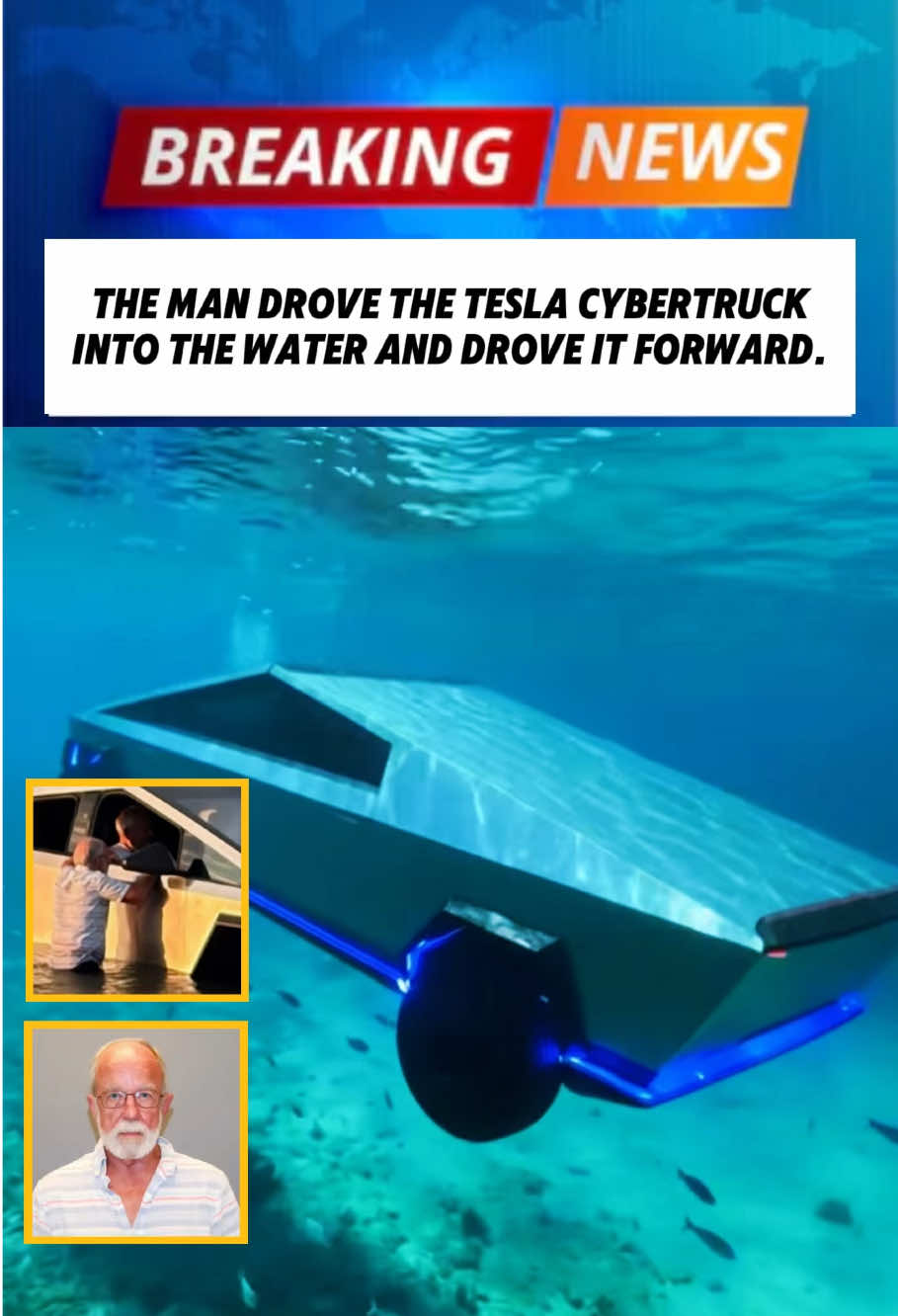 A man is facing multiple charges after police say he intentionally drove his Tesla Cybertruck into a lake to test its 