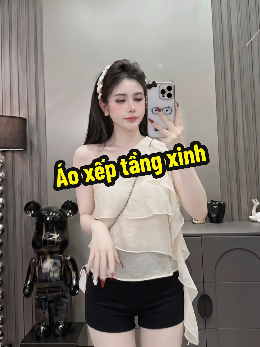 Áo xếp tầng vibe dễ thương ạ #xinhdepmoingay #outfitxinh #thoitrangnu #xuhuong 
