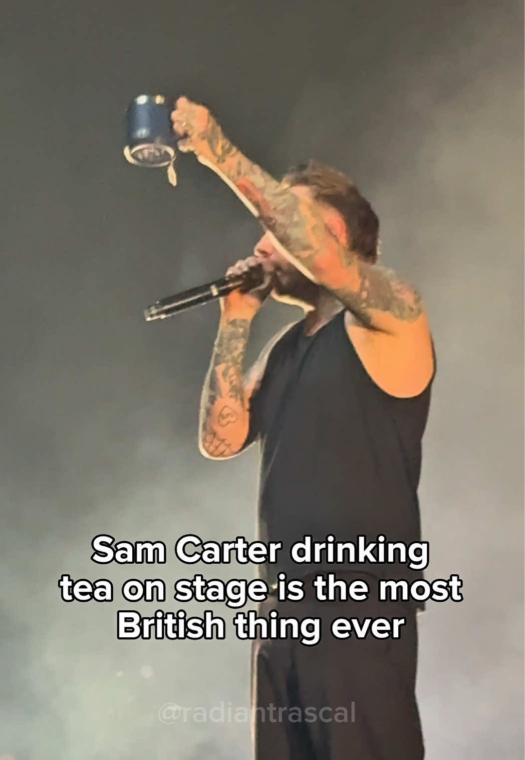 Bro had food poisoning and still performed 👑 Architects started their US tour in Reno and sounded amazing! #architects #architectsband #samcarter #metalcore 