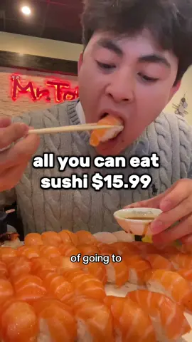 my last time at all you can eat sushi… did I get my money’s worth?? 🤔 📍Mr. Tokyo - Chapel Hill, NC