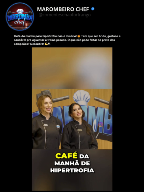 @growth.supplements  Café da manhã para hipertrofia não é miséria! 🔥 Tem que ser bruto, gostoso e saudável pra aguentar o treino pesado. O que não pode faltar no prato dos campeões? Descubra! 💪🍳 . . . . #marombachef #growthtv #marombachefcy #maromba #saudável