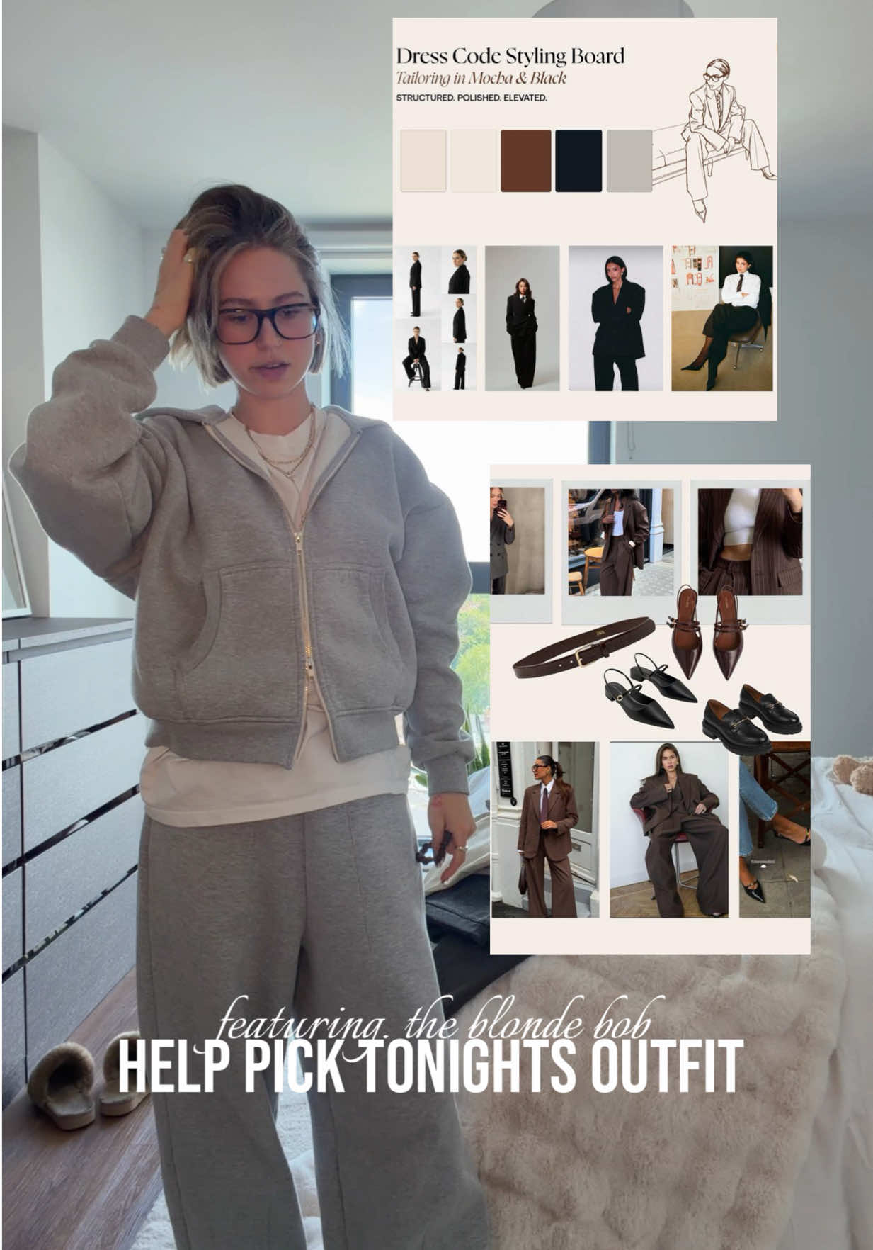Thank you @UKLASH, tracksuit from @SWEATS and the rest of the outfit is from @asos @Mango & @The Ragged Priest #gdwm #chicoutfit #blazeroutfit 