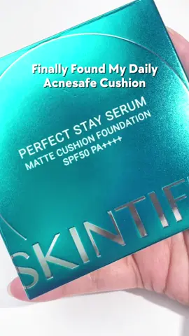 ✨Finally found my daily acnesafe cushion 💚✨ #skintific #skintificid #cushion 