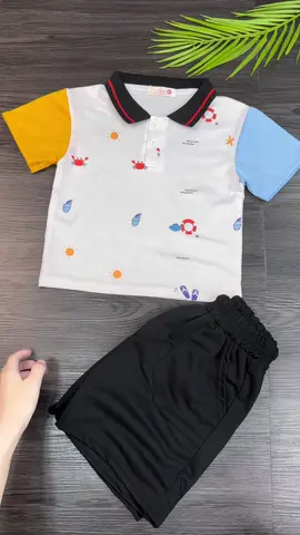 Set bộ polo bé trai #dobetrai #bopolobetrai #setbobetrai #thoitrangtreem 