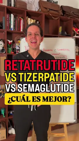 Retatrutide vs Tizerpatide vs Semaglutide: ¿cuál es la diferencia?🤓  #medicina #estudio #salud 