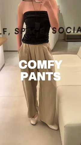 CUTTINGANNYA 🤌🏻🤌🏻🤌🏻 #linenpants #comfypants 