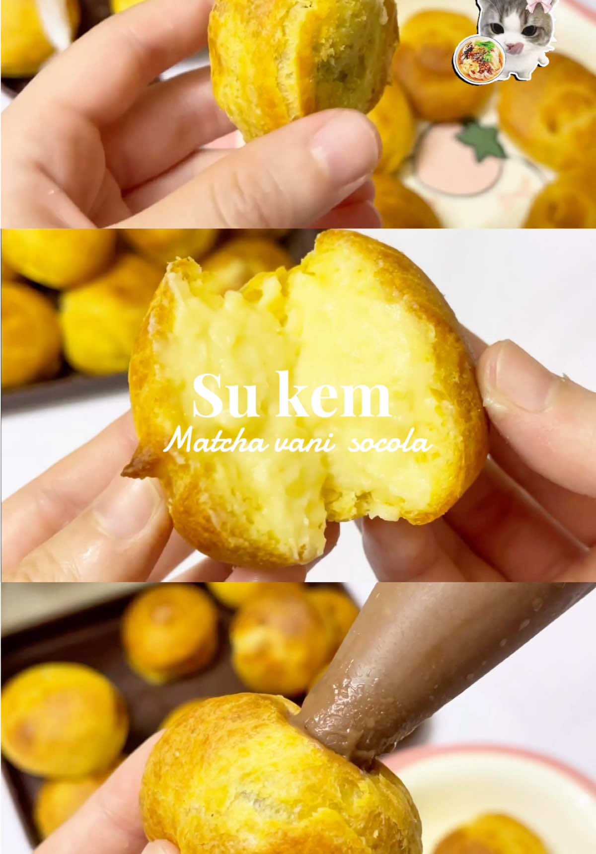 👩‍🍳 Làm bánh sukem siêu đơn giản tại nhà #6sfood #lambanhsukem #sukem #setnguyenlieulamsukem #thaothao17 