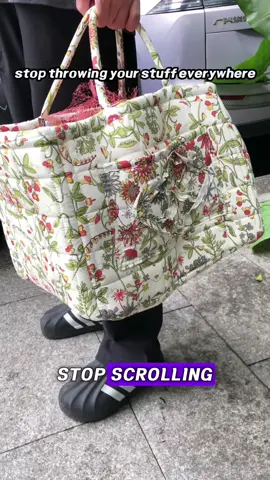 Meet the cutest car organizer ever-a french-inspired quilted basket thatfolds up,fits so much,and you can justthrow it in wash.it'll keep your carspotless,and it's perfect for gifting(seriously,they're socute)#tiktokshopmothersday#caressential #quiltedbag#carstoragebasket #storage