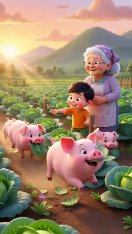 Bà của em có 1 đàn heo con, chú heo con, chú heo nhỏ, nhạc cho bé ăn cơm, nhạc vui cho bé, nhạc cho bé tập nói #nhacthieunhivuinhon #babycute #videofunny #kids 